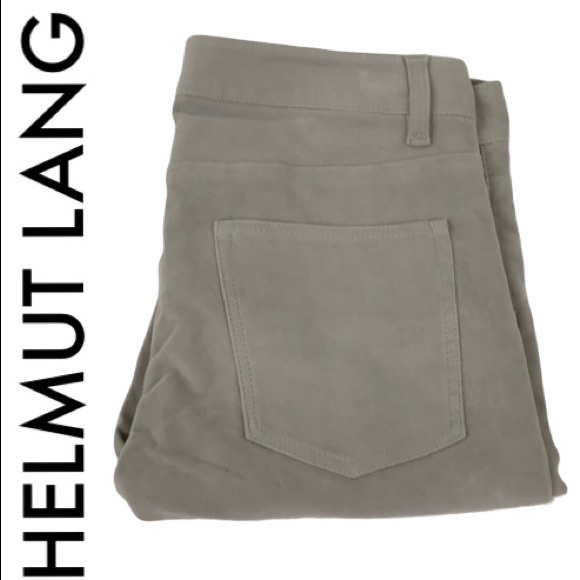 Helmut Lang Pants - HELMUT LANG TAUPE SKINNY STRETCH PANTS SIZE 25